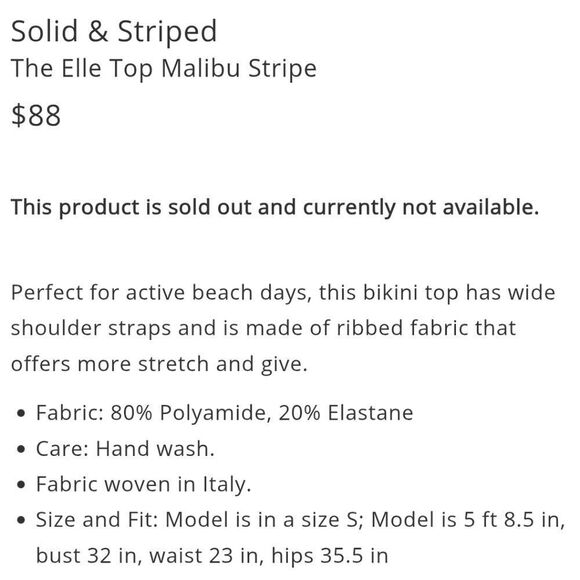 Solid & Striped Malibu Rainbow Striped Bikini Set - Picture 15 of 16